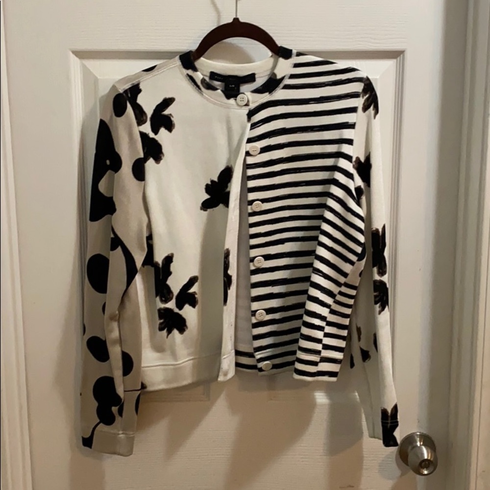 Black/White/Gray jacket by Marc Jacobs.